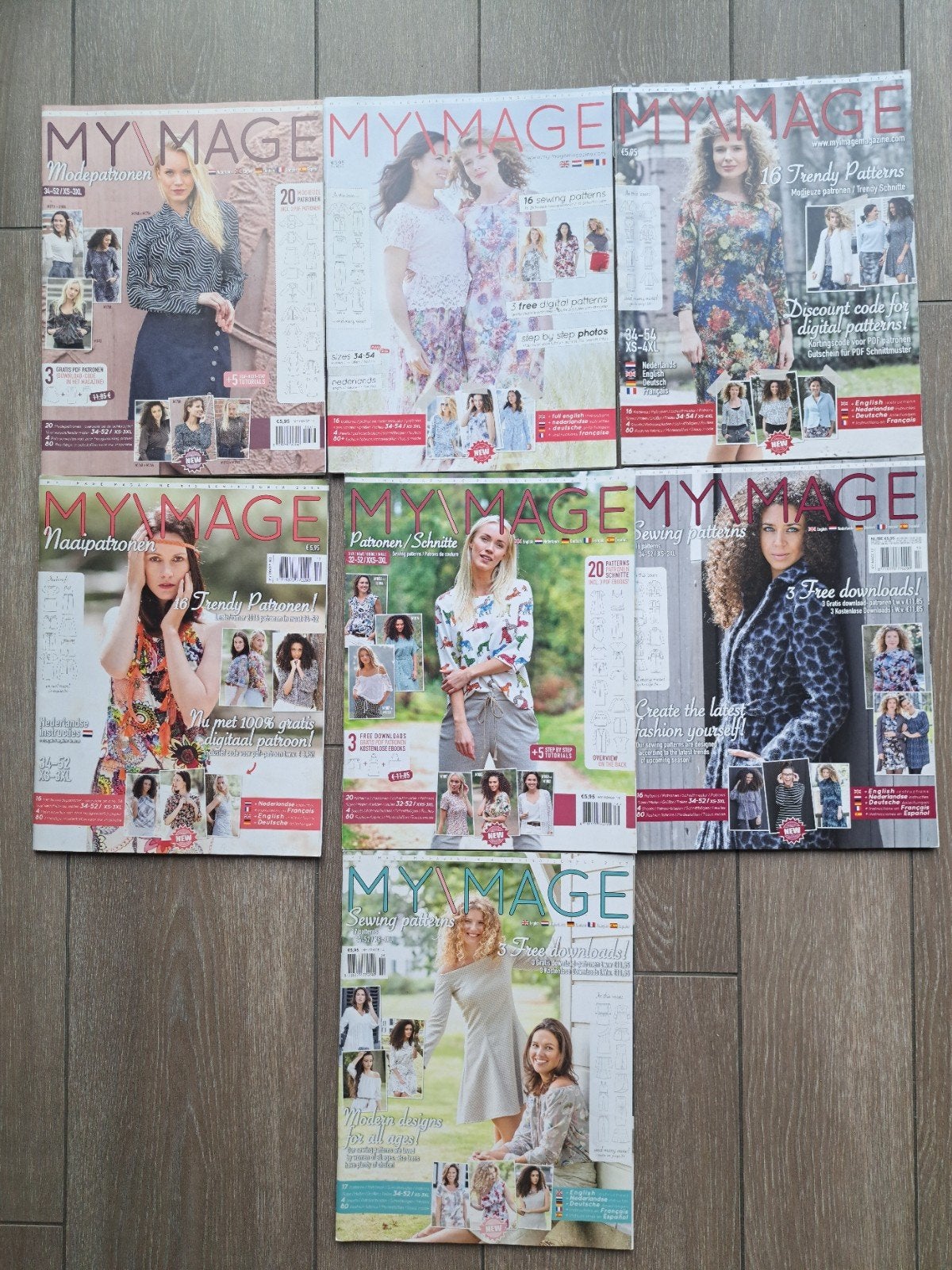 7x My Image Naaipatronen uit 2015, 2016 en 2017, Hobby en Vrije tijd, Kledingpatronen, Overige merken, Overige typen, Vrouw, Ophalen of Verzenden