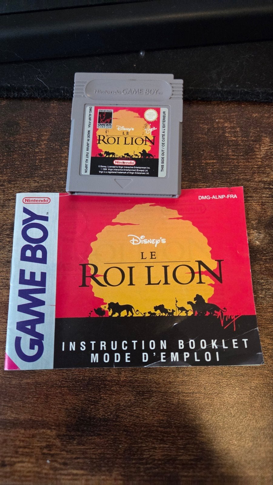 Disney's Le Roi Lion Game Boy (FR) met handleiding, Spelcomputers en Games, Ophalen of Verzenden, Gebruikt, Platform