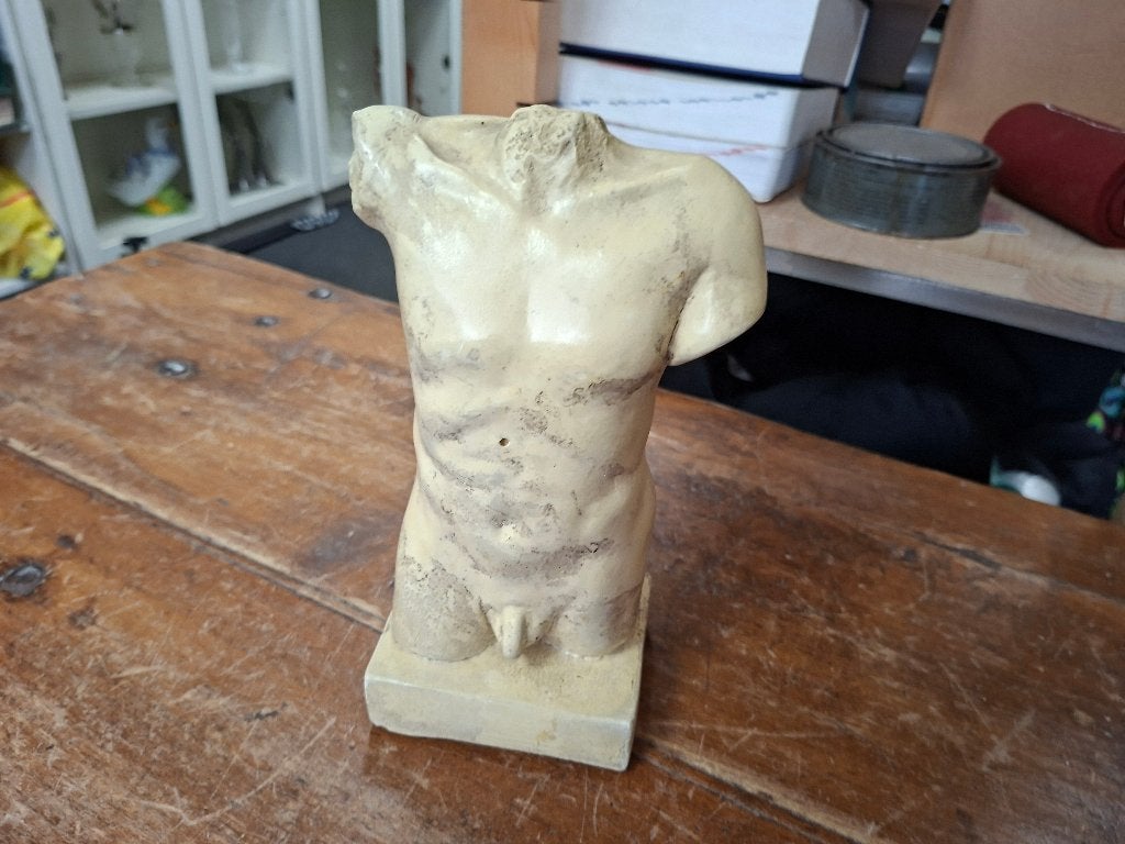 massief zwaar torso beeld man, Ophalen of Verzenden, Zo goed als nieuw, Mens