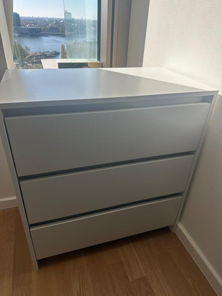 Ikea Chest of 3 Drawers - Ladekast 3 lades, Ophalen, 50 tot 100 cm, Zo goed als nieuw, 3 of 4 laden