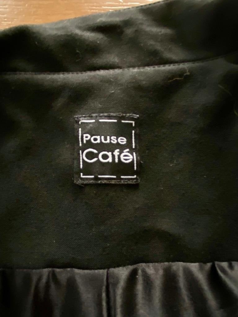 H978 Pause Cafe maat 40=M lang jasje blazer colbert zwart, Kleding | Dames, Maat 38/40 (M), Zwart, Ophalen of Verzenden, Zo goed als nieuw