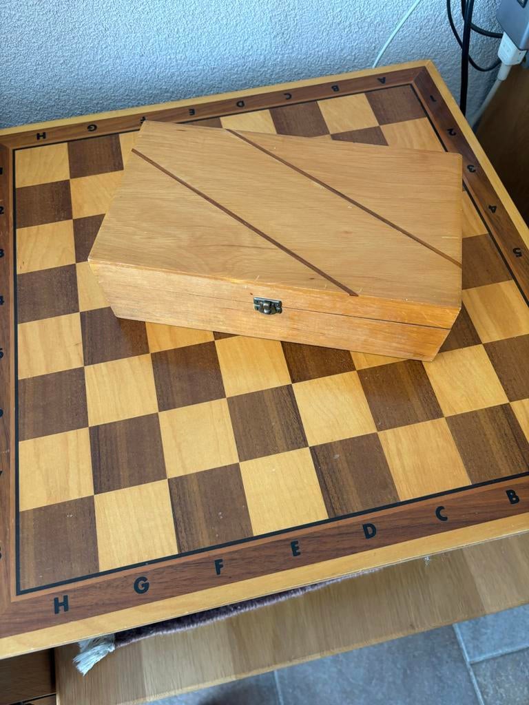 Vintage Schaakspel - 55 jaar oud, als nieuw!, Hobby en Vrije tijd, Gezelschapsspellen | Bordspellen, Een of twee spelers, Ophalen