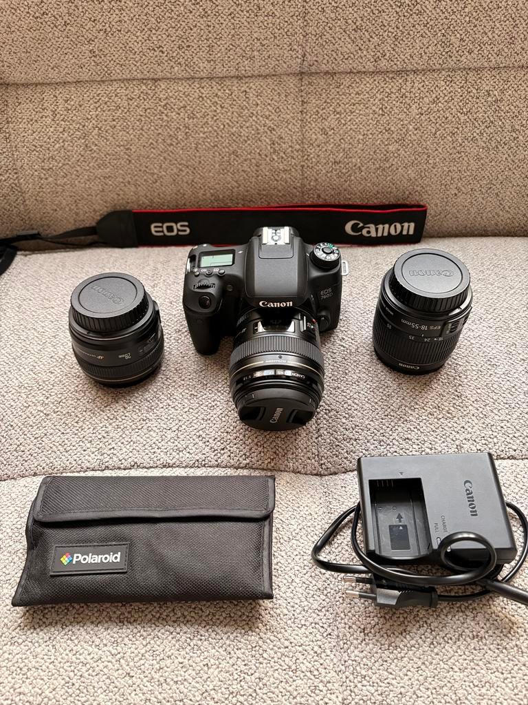 EOS 760D spiegelreflexcamera incl 3 lenzen, Gebruikt, Spiegelreflex, Canon, Ophalen of Verzenden