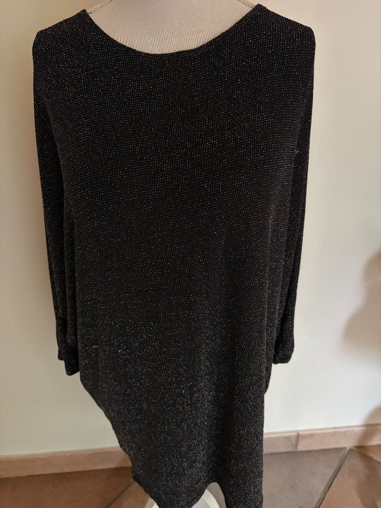 Apricot Longsleeve in de kleur glitter top maat: L zwart., Kleding | Dames, Zwart, Maat 42/44 (L), Ophalen of Verzenden, Zo goed als nieuw