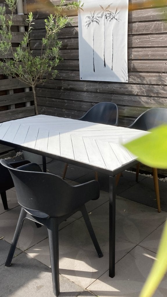 Tuinstoelen kuipstoelen zwart, Tuin en Terras, Ophalen, Gebruikt, Kunststof