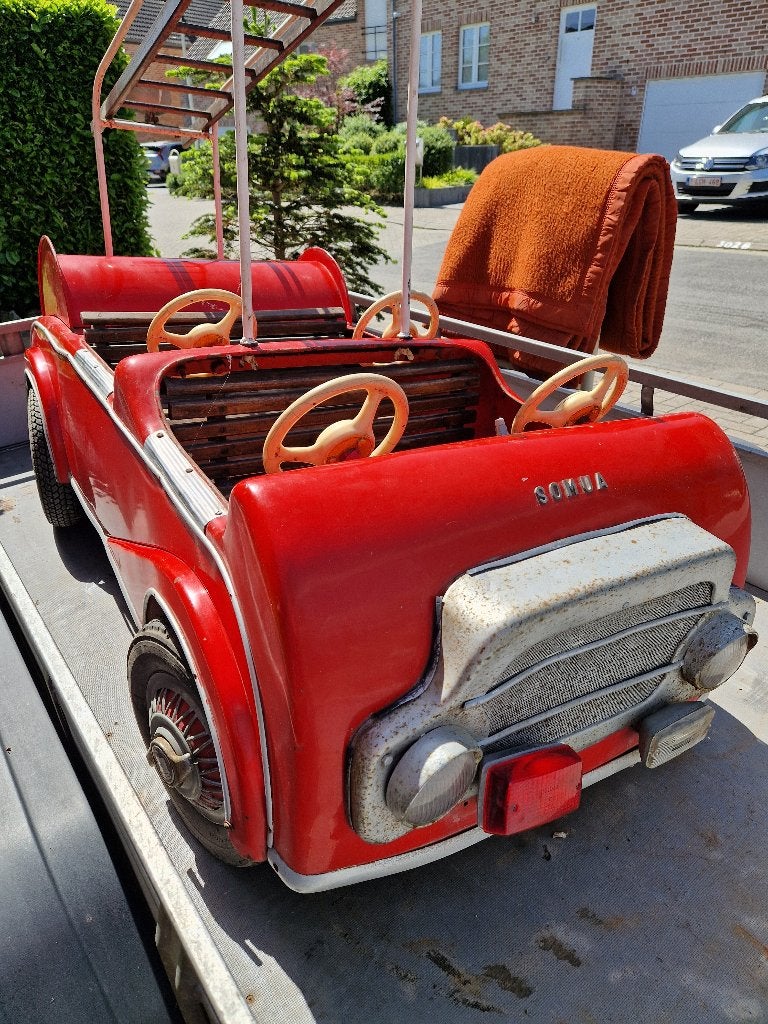 KERMIS BRANDWEER WAGEN DRAAIMOLEN AUTOPEDE VINTAGE DECO, Ophalen of Verzenden, Gebruikt