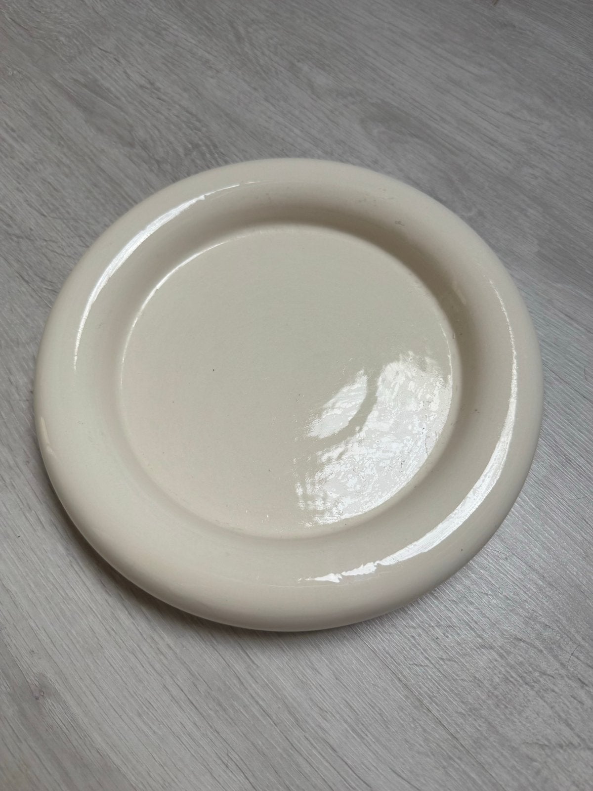 Beige schaal - ca. 30cm diameter, Ophalen of Verzenden