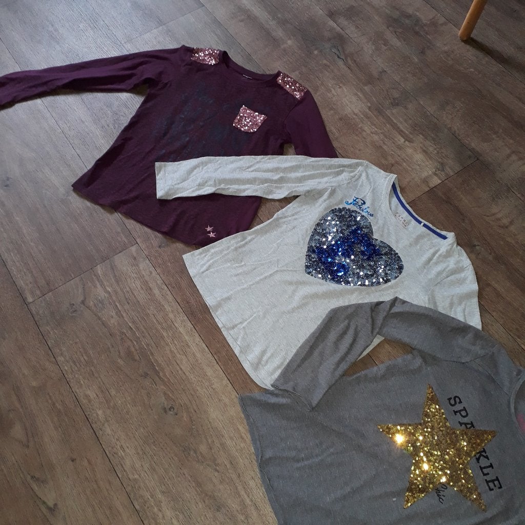 3 longsleeves mt. 152/158, Meisje, Ophalen of Verzenden, Zo goed als nieuw, Esprit