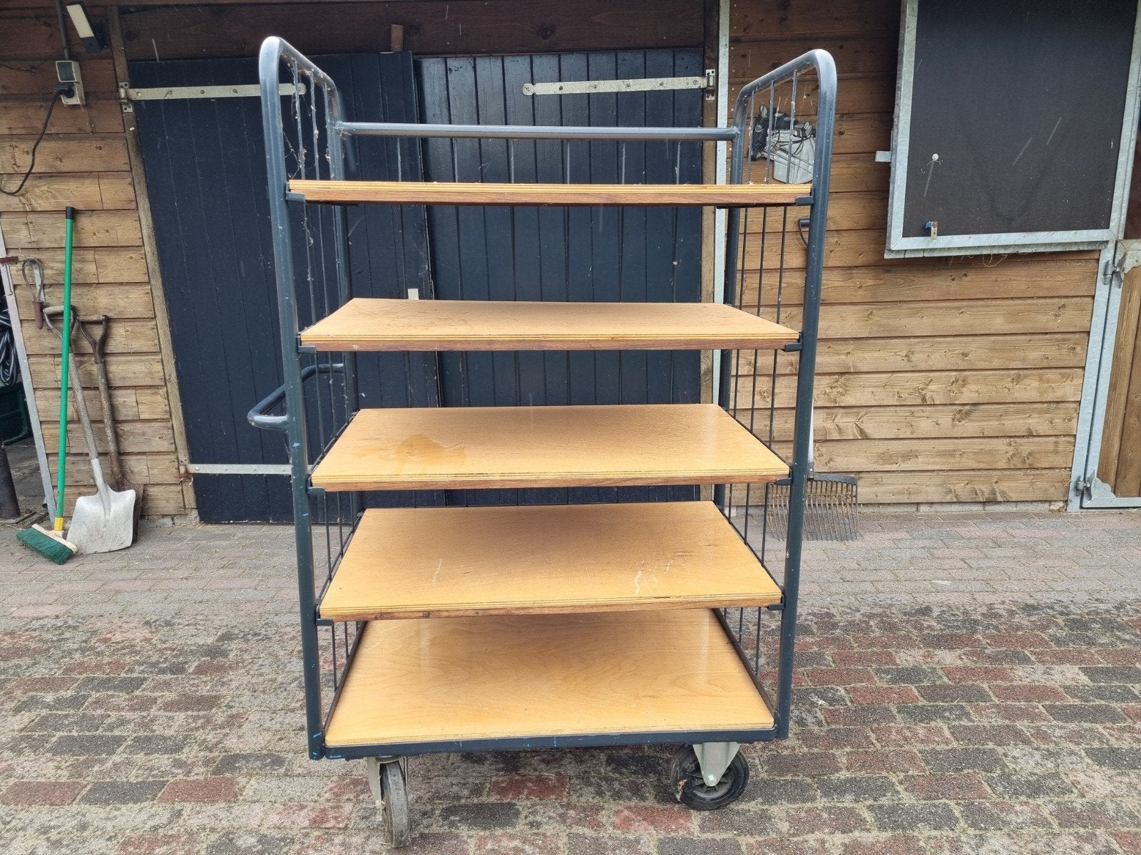 Transportkar met 5 planken, Ophalen