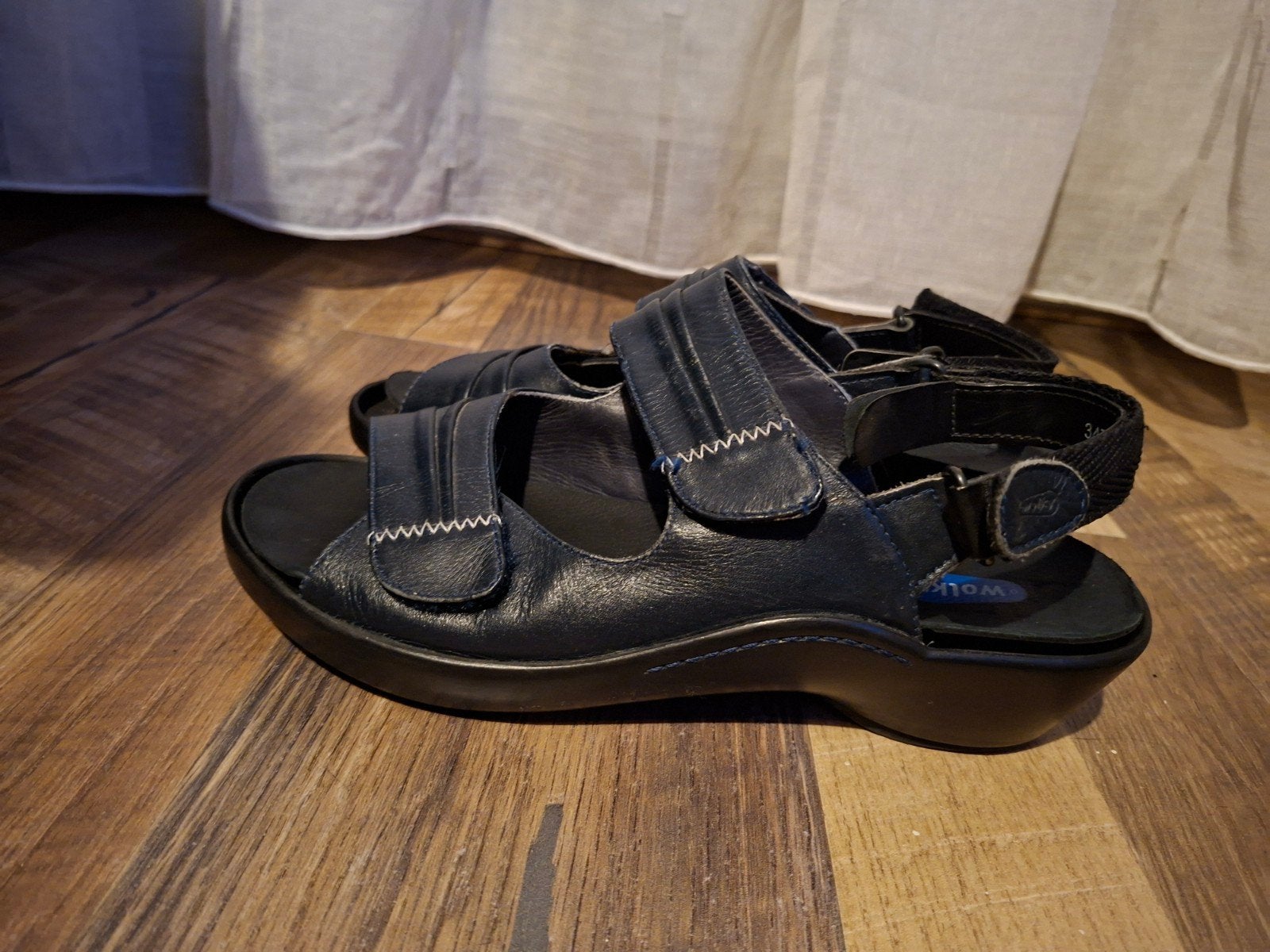 Wolky Maat 42, Blauw, Zo goed als nieuw, Sandalen of Muiltjes, Ophalen of Verzenden