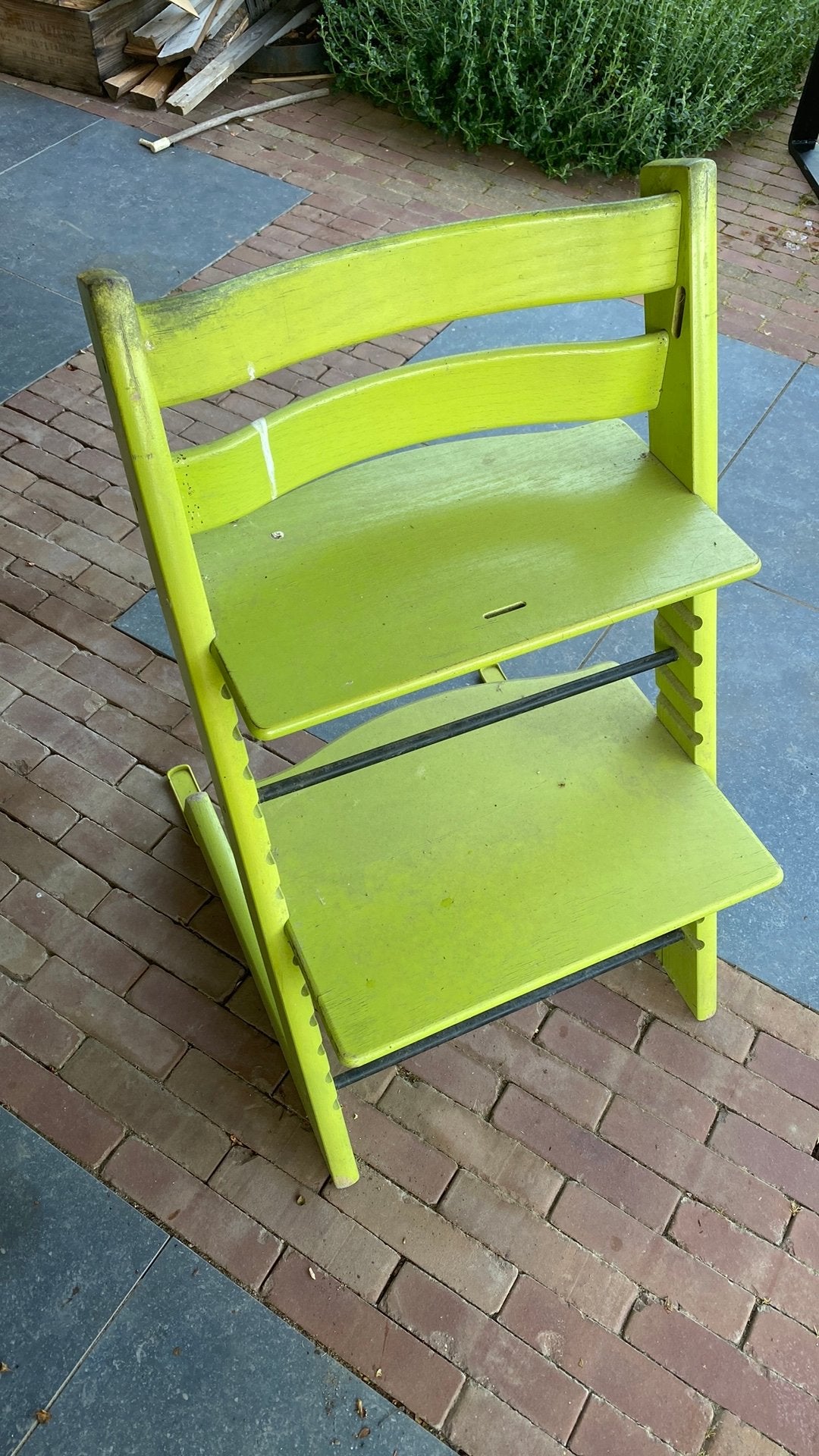 Stokke triptrap, Ophalen, Zo goed als nieuw, Meegroeistoel