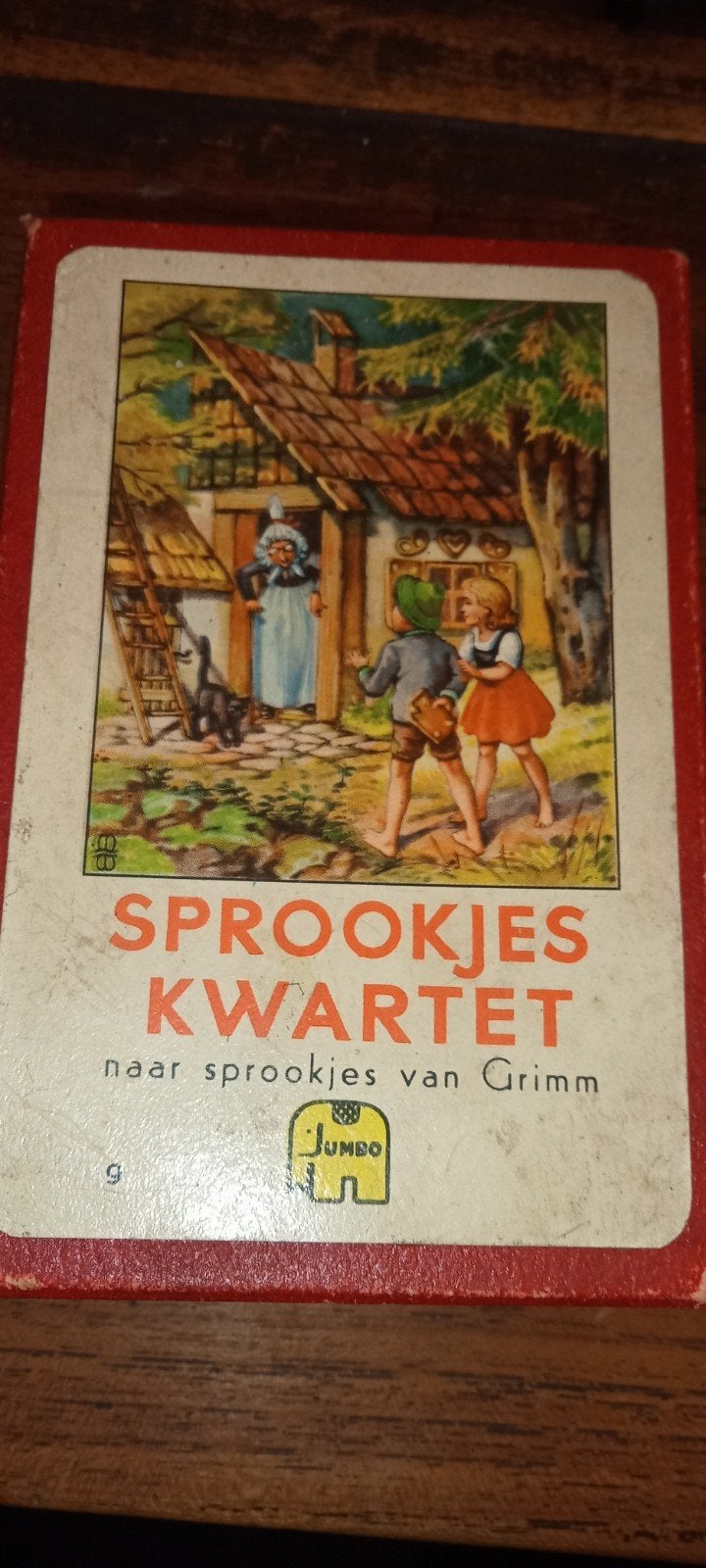 Vintage Sprookjes Kwartet Jumbo (1955) - Grimm Sprookjes, Hobby en Vrije tijd, Gezelschapsspellen | Kaartspellen, Drie of vier spelers