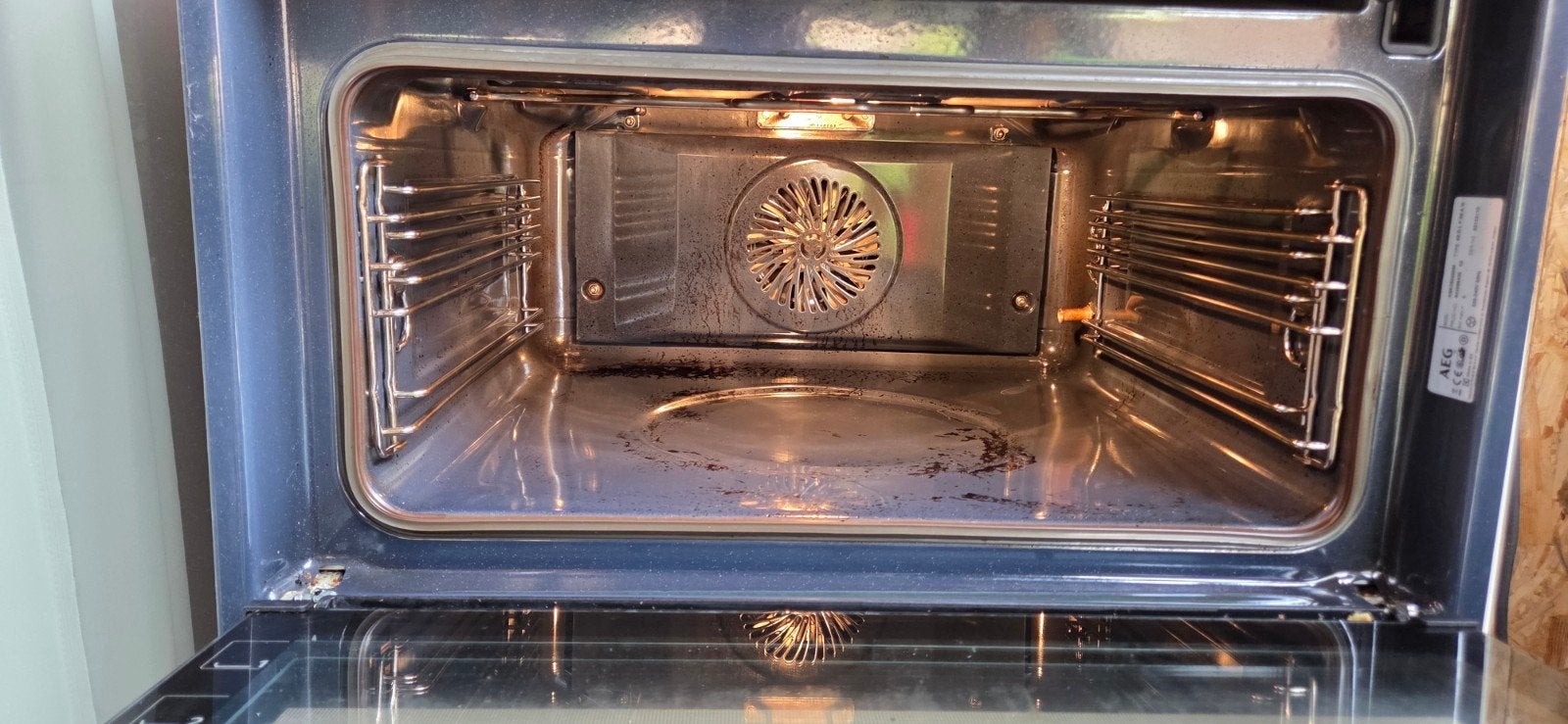 AEG KSK782220M Inbouw Stoomoven met Heteluchtfunctie, Witgoed en Apparatuur, Ovens, Ophalen, 45 tot 50 cm, Gebruikt, Hete lucht