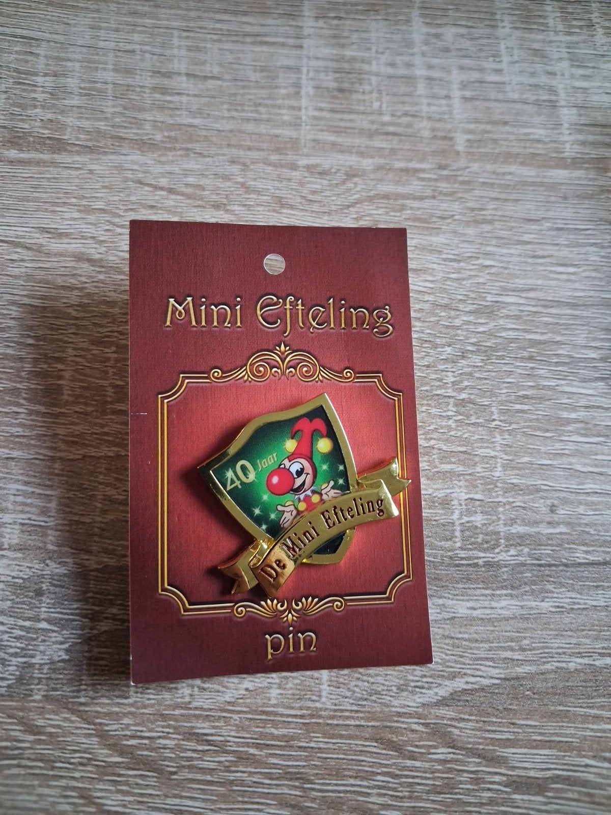 Mini efteling pin 40 jaar, Verzamelen, Ophalen of Verzenden, Nieuw, Button of Speldje