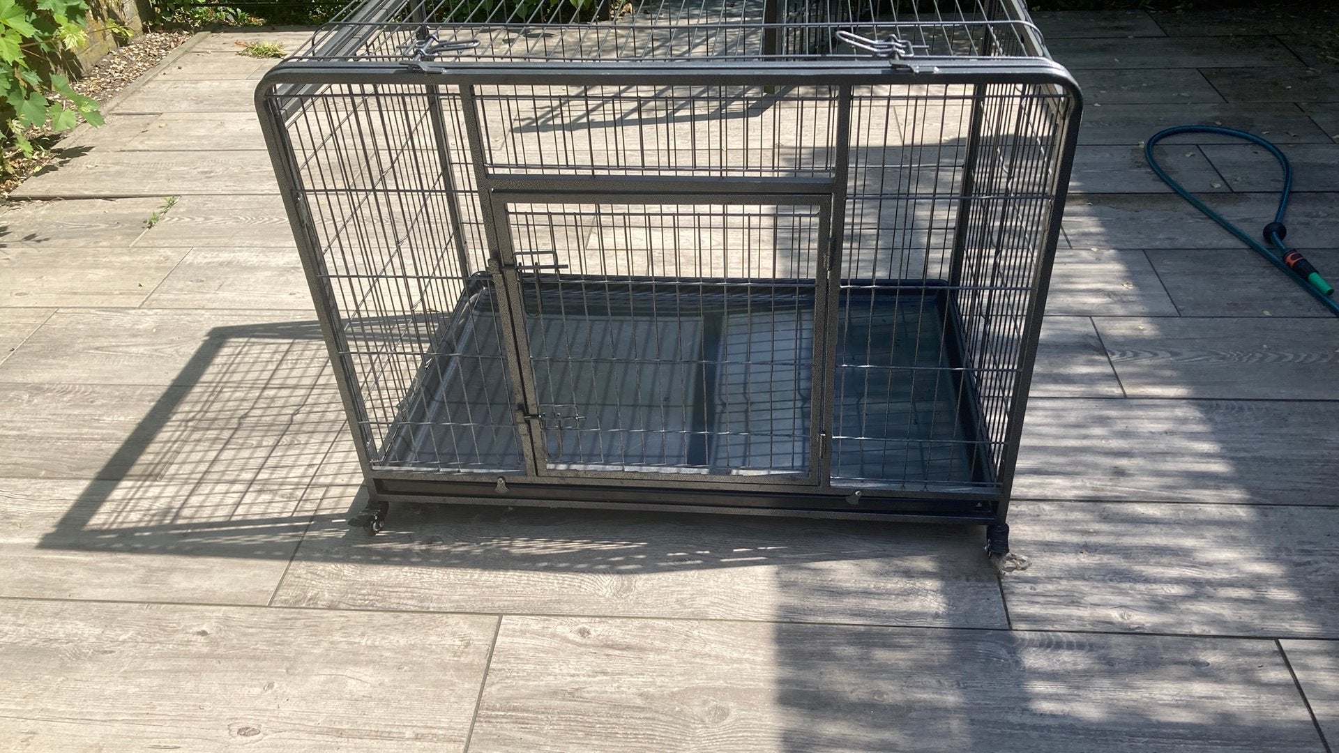 Hondenkennel verrijdbaar en inklapbaar, Dieren en Toebehoren, Hondenhokken, Ophalen, Hondenkennel, 65 tot 100 cm, Zo goed als nieuw