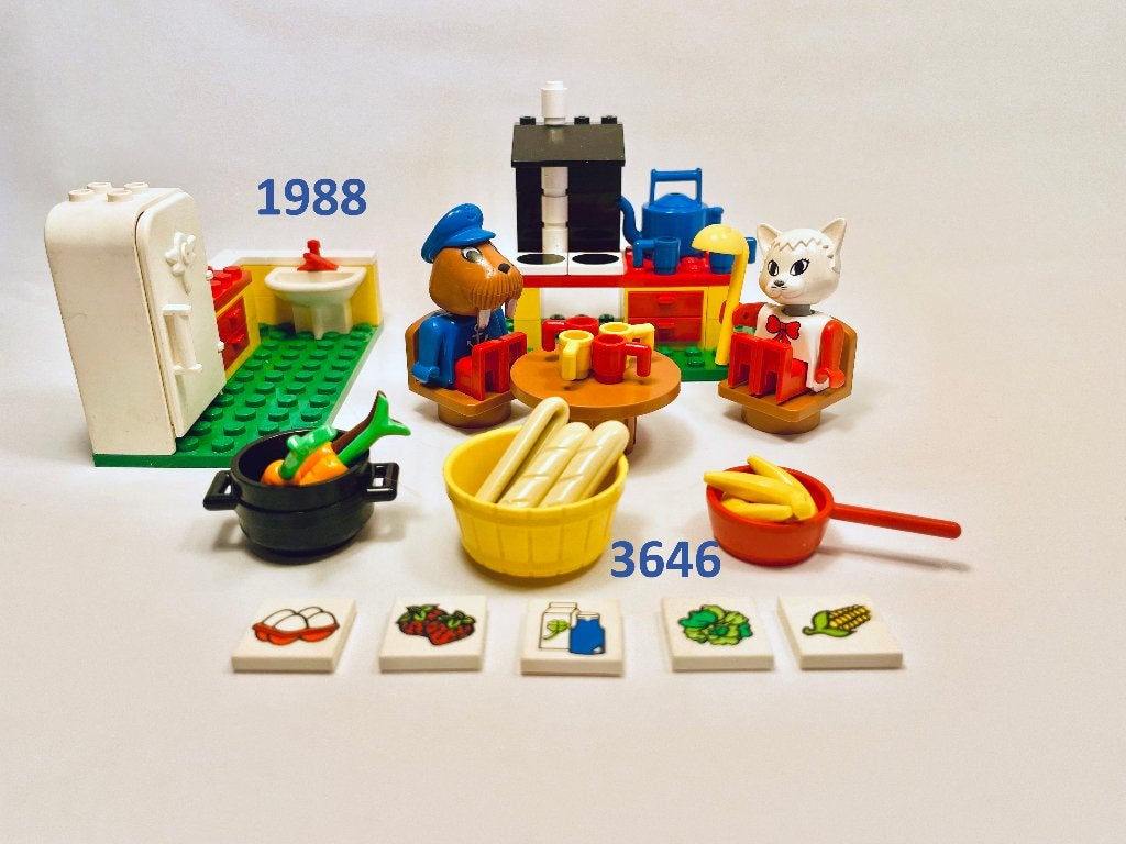 Lego Fabuland 3646 Grote keuken met extra's, Overige thema's, Lego, Ophalen of Verzenden, Zo goed als nieuw
