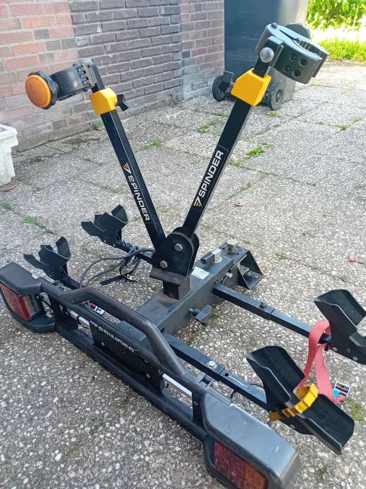 Spinder fietsendrager voor 2 fietsen, Ophalen, Gebruikt, Trekhaakdrager