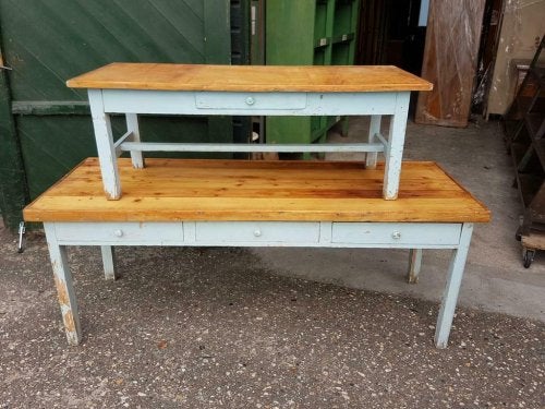 Set van 2 kindertafels, speeltafel, sidetables, salontafel, Ophalen, Gebruikt, 100 tot 150 cm, Nvt
