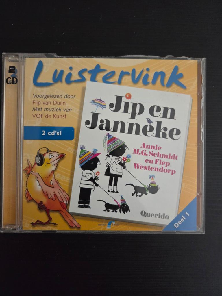 Luistervink Jip en Janneke Deel 1 - 2 CD's, Ophalen, Gebruikt, Verhaal of Sprookje, 6 tot 9 jaar