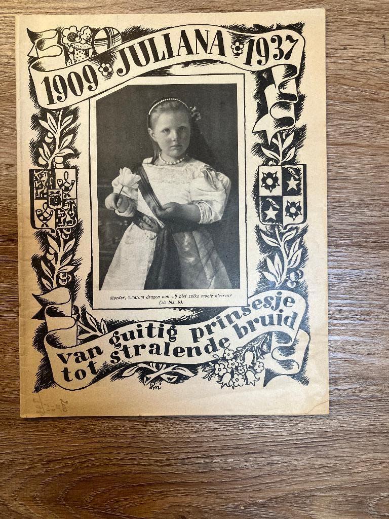 1909- Juliana 1937, Ophalen of Verzenden, Gebruikt, Nederland, Tijdschrift of Boek