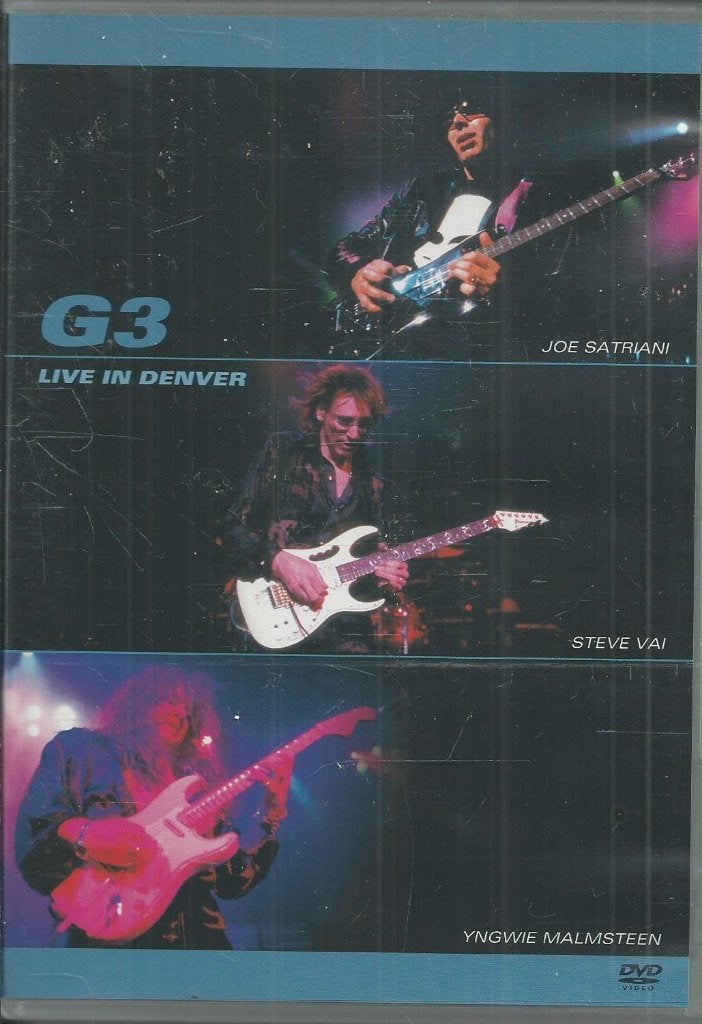 G3 ( Satriani, Vai & Malmsteen ) - Live Denver, Alle leeftijden, Ophalen of Verzenden, Zo goed als nieuw, Muziek en Concerten
