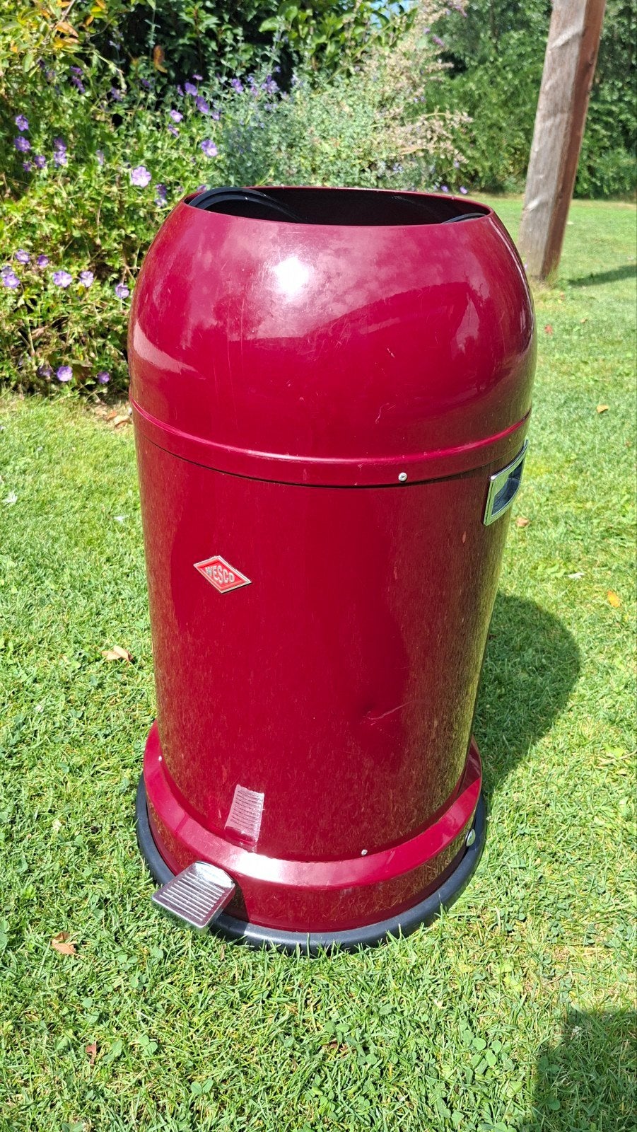 Wesco Kickmaster Pedaalemmer Rood - Gebruikt, Ophalen, 50 – 75, Gebruikt, Met pedaal