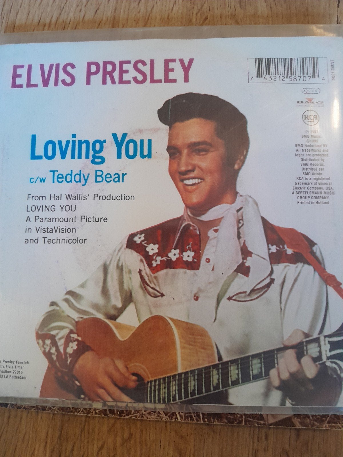 elvis presley 7inch loving you, Ophalen of Verzenden, Zo goed als nieuw, Pop