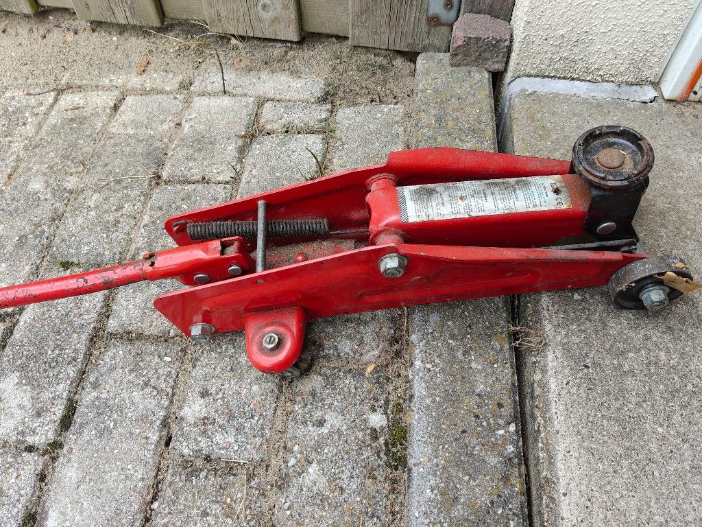 2 Ton auto krik, Ophalen, Gebruikt, Hydraulisch, Garagekrik