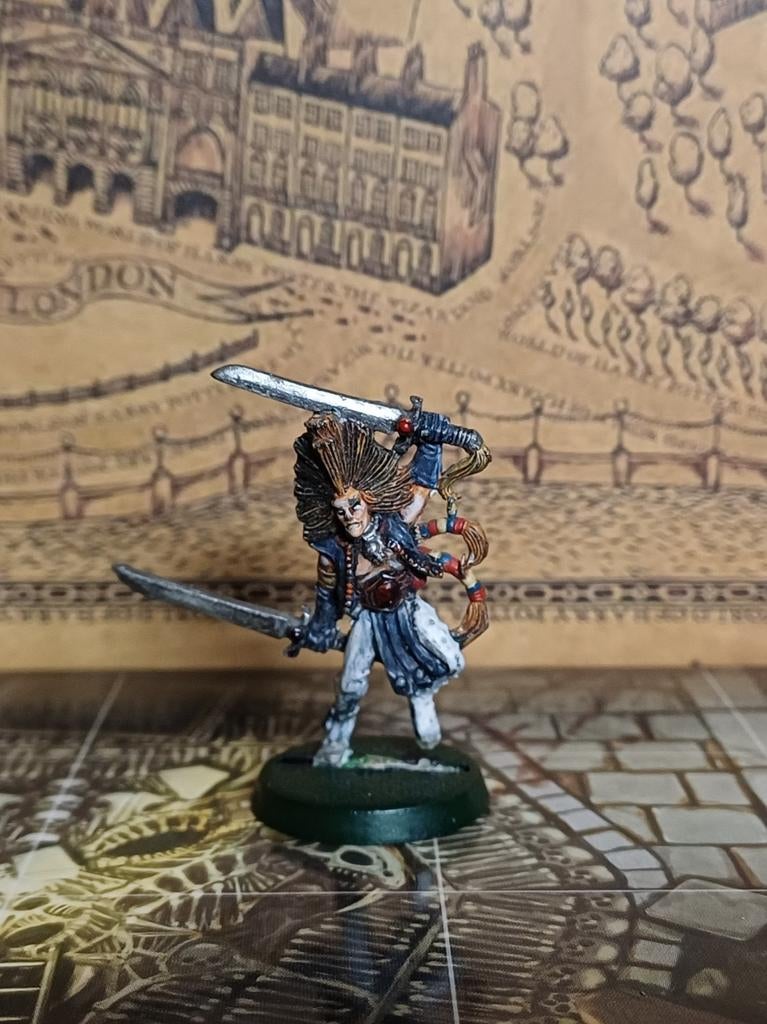 Metal Warhammer Wardancer champion, Ophalen of Verzenden, 1:35 tot 1:50