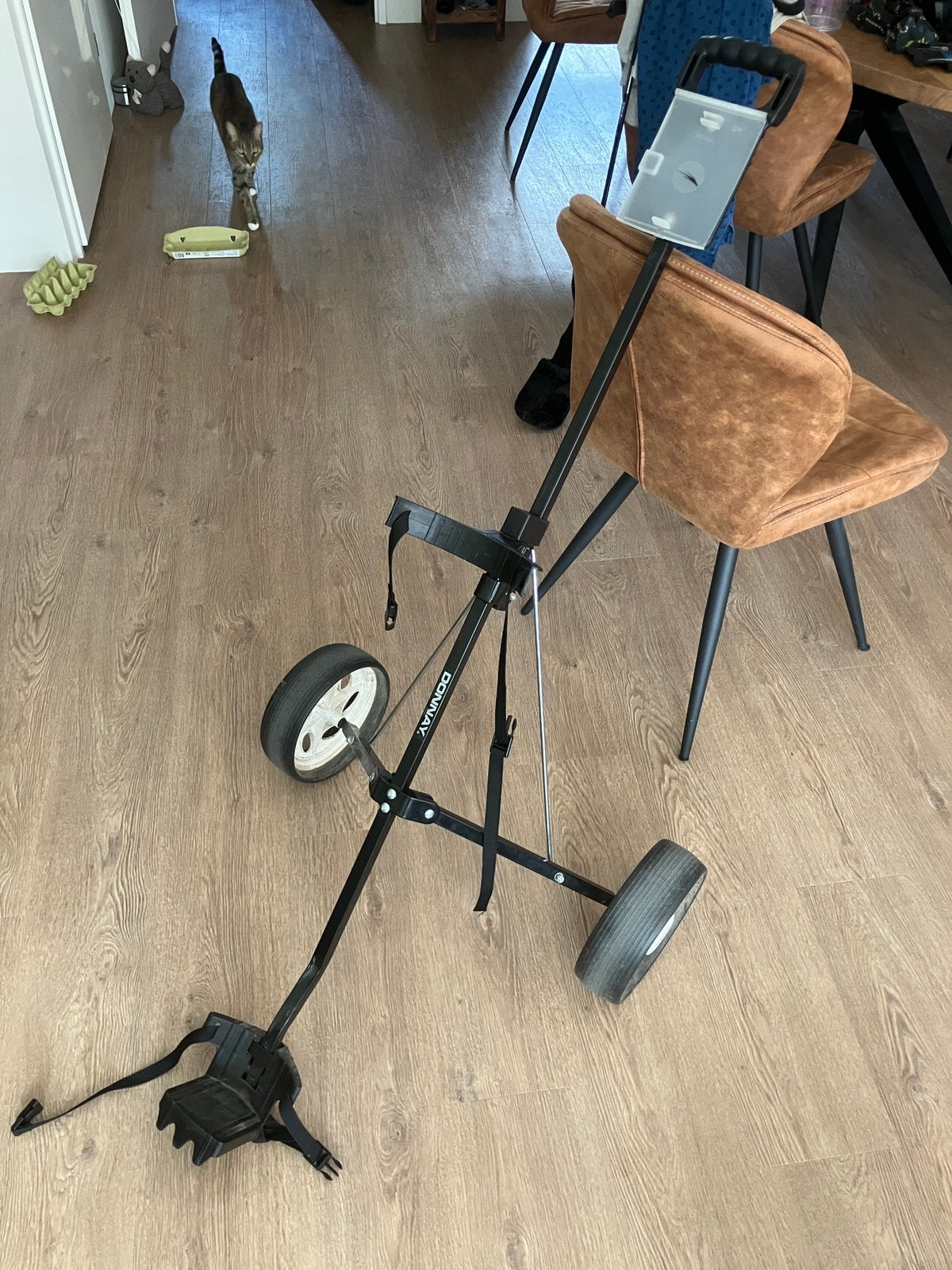 Golftrolly, Sport en Fitness, Golf, Ophalen, Gebruikt, Golfkar, Overige merken