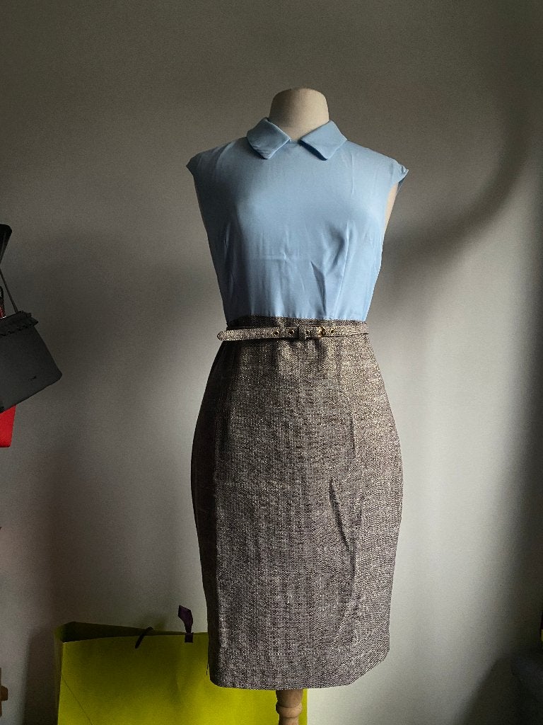 Ted Baker jurk maat 38, Maat 38/40 (M), Blauw, Ophalen of Verzenden, Zo goed als nieuw
