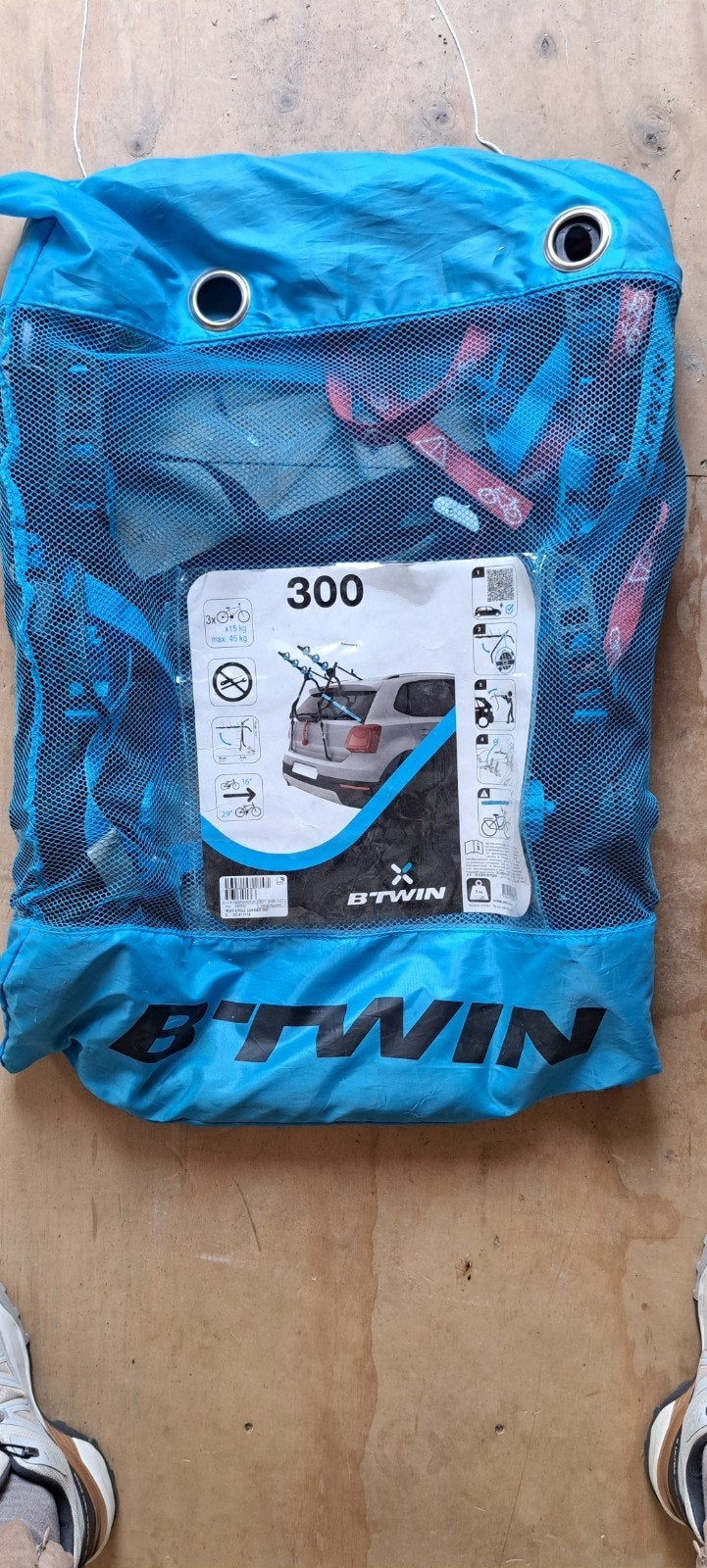 B'Twin 300 Achterklepdrager voor 3 fietsen, Auto diversen, Fietsendragers, Nieuw, Achterklepdrager, 3 fietsen of meer, Ophalen of Verzenden