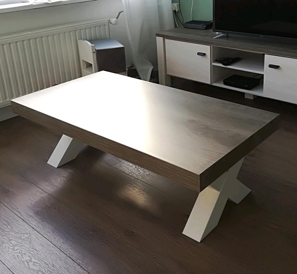 Salontafel, Huis en Inrichting, Tafels | Salontafels, Ophalen, Gebruikt, 100 tot 150 cm, 50 tot 100 cm