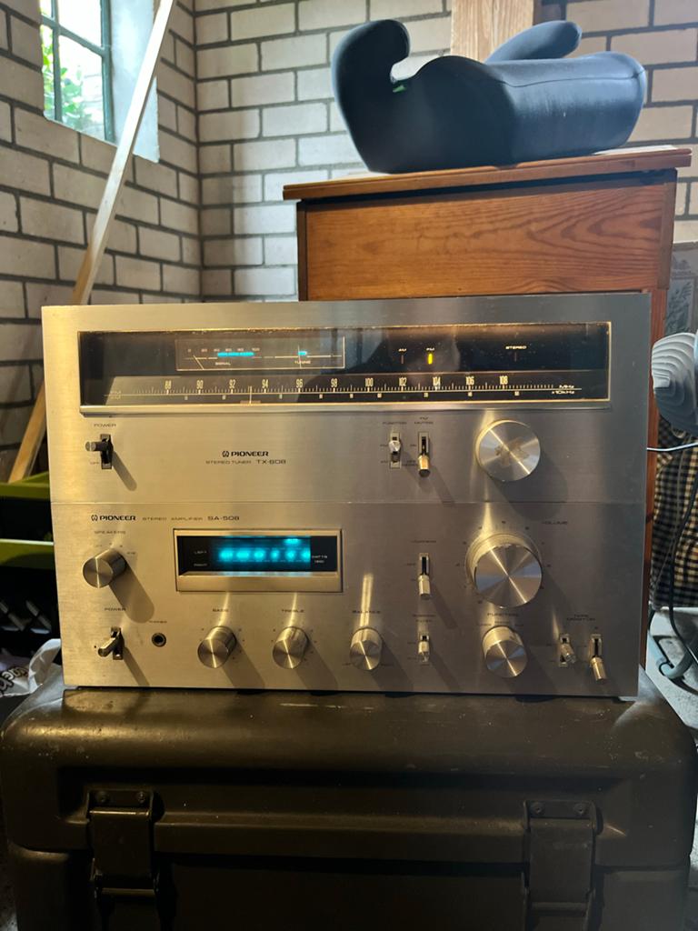Pioneer Stereo Tuner TX-608 & Stereo Amplifier SA-508, Gebruikt, Ophalen of Verzenden, 60 tot 120 watt, Pioneer