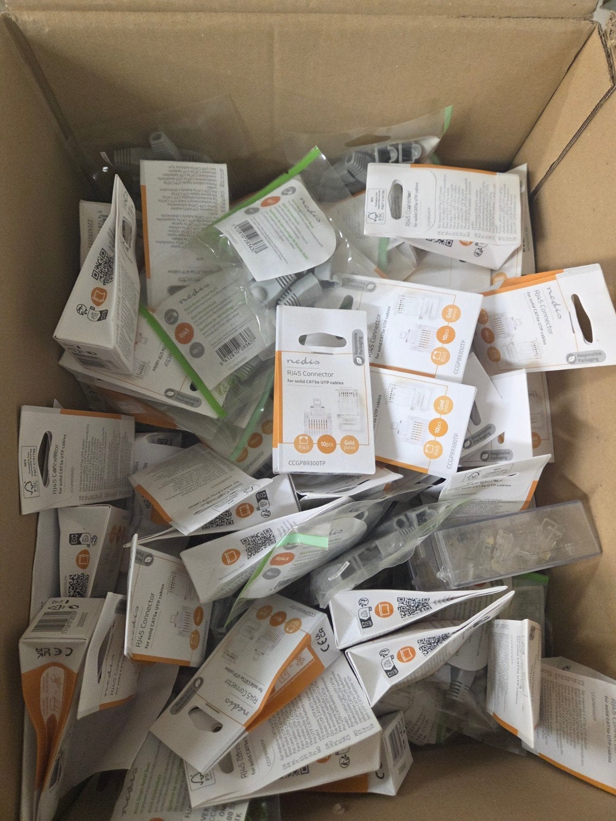 Doos vol RJ45 Connectors, Doe-het-zelf en Verbouw, Ophalen, Nieuw