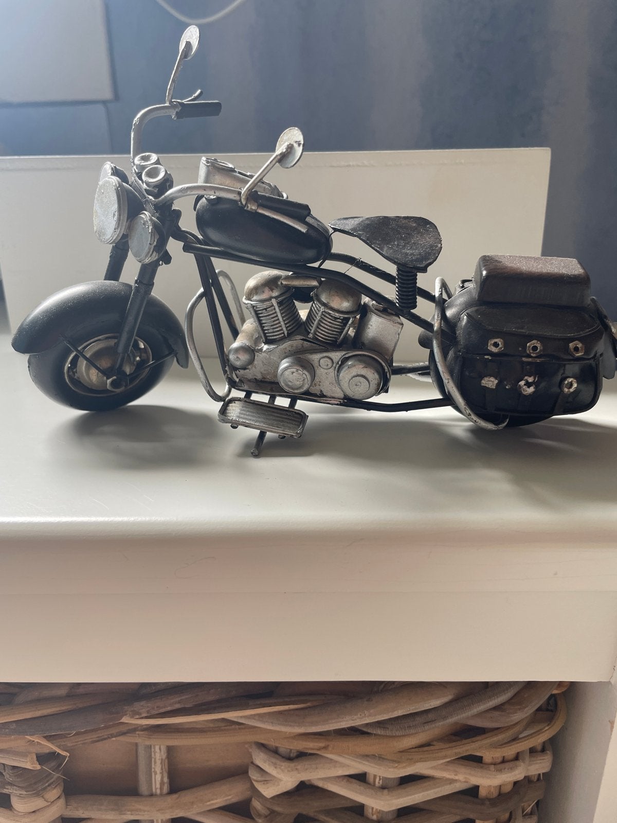 Decoratieve Motorfiets Model - Vintage Stijl, Overige merken, Gebruikt, 1:32 tot 1:50, Overige typen