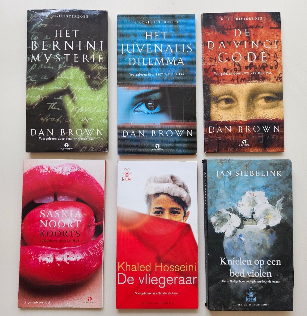 Boeken - Luisterboek op CD -22 titels-welke wil jij hebben?, Cd, Diverse auteurs, Ophalen of Verzenden, Volwassene