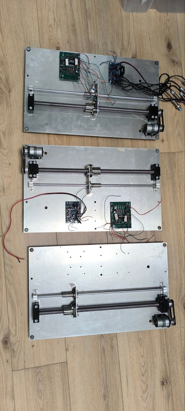 6x Spindel met Motor Experimenteer Opstelling Groot, Ophalen, Gebruikt