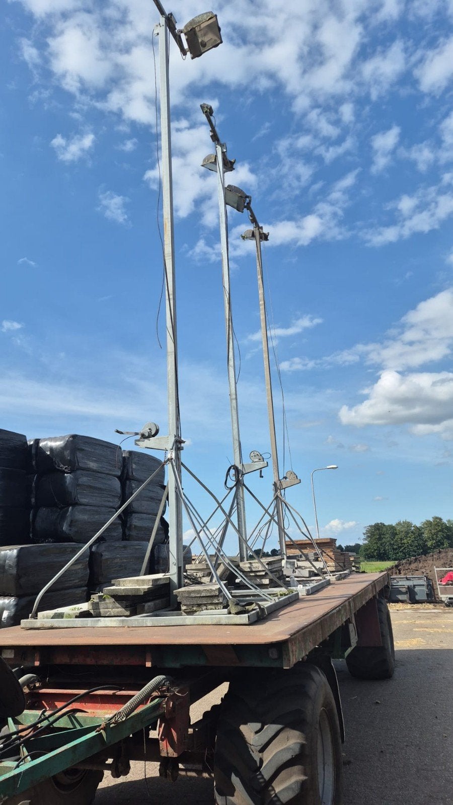 lichtmasten 6 meter, Ophalen, Gebruikt, Overige typen, Met statief