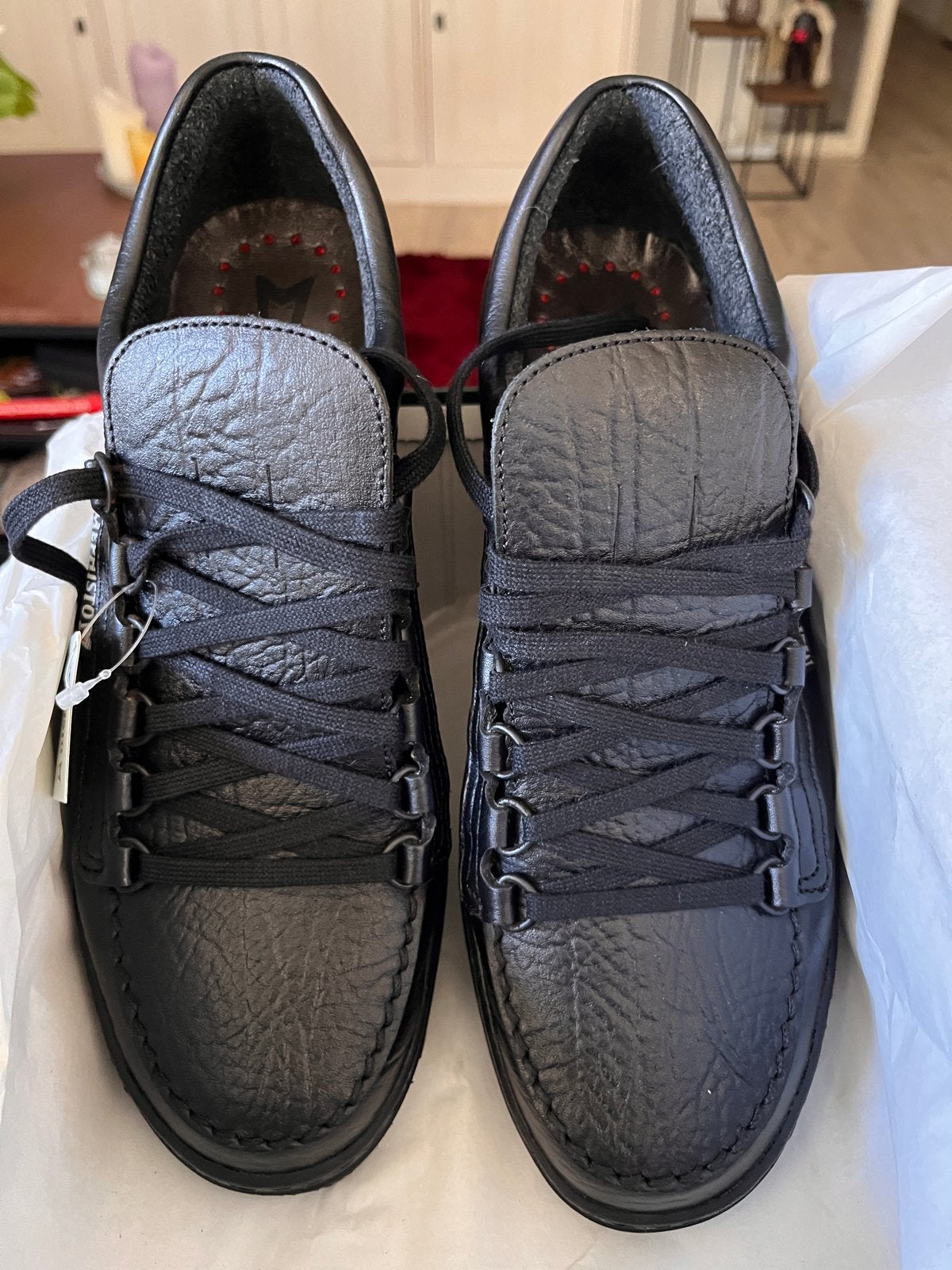 Mephisto Cruiser Zwarte Leren werkschoenen EU 43.5 US 10, Kleding | Heren, Schoenen, Ophalen of Verzenden, Nieuw, Zwart, Sneakers of Gympen