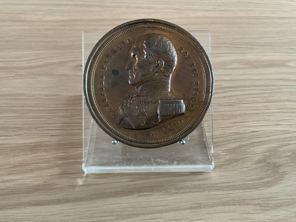 Historische Bronzen Medaille Leopold I Koning der Belgen, Postzegels en Munten, Penningen en Medailles, Ophalen of Verzenden, Brons