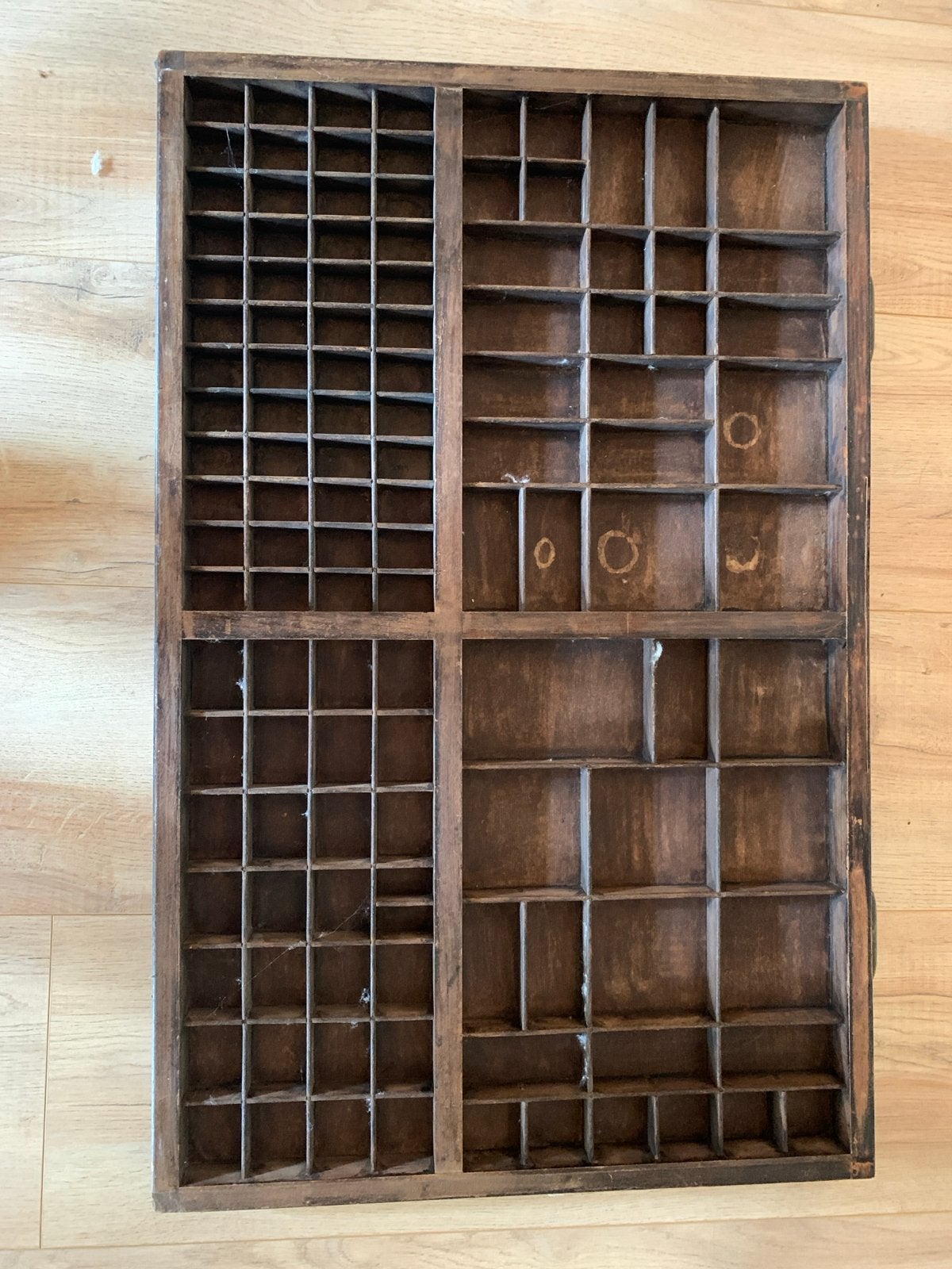 Antieke letterbak, zettersbak, drukkerijlade, Ophalen of Verzenden