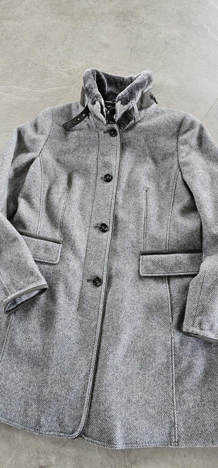 Gil Bret Dames Winterjas - Nieuw - Maat 42 - Lichtgrijs, Kleding | Dames, Ophalen of Verzenden, Nieuw, Maat 42/44 (L), Grijs