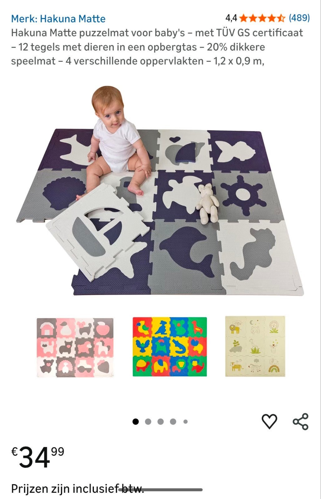 Hakuna Matte puzzlemat, Ophalen of Verzenden, Zo goed als nieuw, Jongen of Meisje
