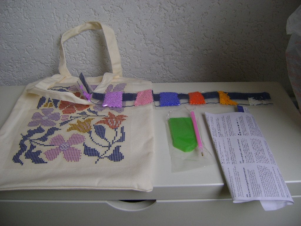 nieuwe diamant painting tas compleet met steentjes enz, Overige thema's, Diamond painting, Nieuw, Meerkleurig
