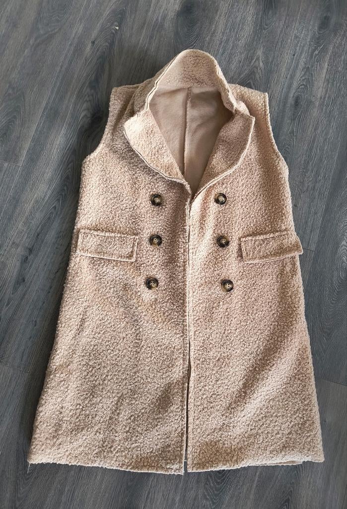 Lange teddy bodywarmer / vest  Small, Kleding | Dames, Truien en Vesten, Ophalen of Verzenden, Zo goed als nieuw, Maat 36 (S)