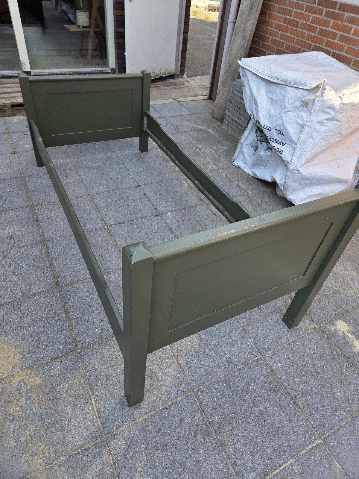 Gratis eenpersoons bed, Huis en Inrichting, Slaapkamer | Bedden, Ophalen, Gebruikt, 90 cm, Eenpersoons