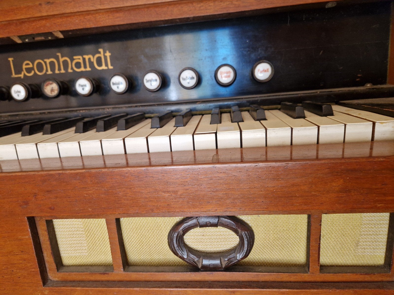 Antiek Leonhardt Harmonium - Klassiek Muziekinstrument, Ophalen, Gebruikt, 1 klavier, Harmonium