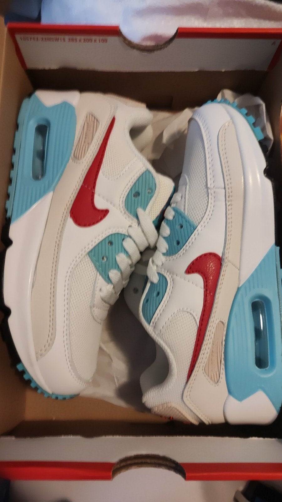 Nike Air Max 90 sneakers maat 35, Wit, Nieuw, Ophalen of Verzenden, Nike air max