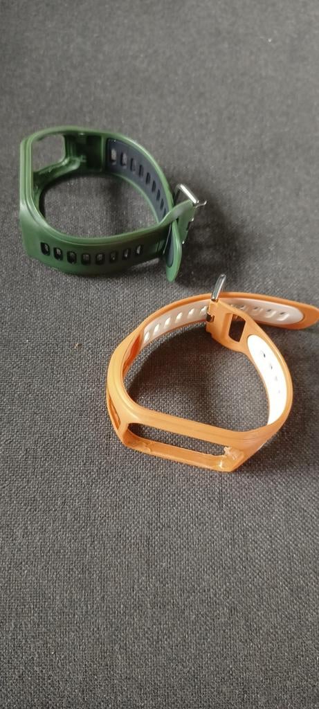 2x Siliconen Bandje voor Tomtom spark sport -Groen & Oranje, O.a. Tomtom spark 3, Nieuw, Ophalen of Verzenden, Tomtom